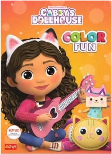 Libro da colorare magico La Casa delle Bambole di Gabby Color Fun