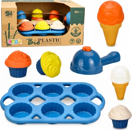 Set ecologico per bambini per creare gelati e dessert – 26 pezzi