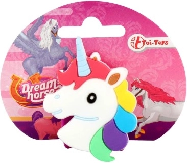 Braccialetto autoavvolgente in plastica con unicorno 21 cm – 3 colori