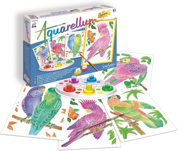 SentoSphere Acquerelli junior – Pappagalli