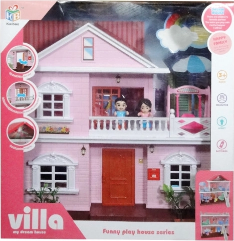 Casetta in plastica con accessori da gioco