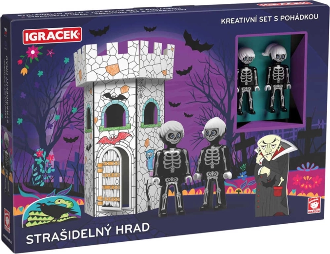 EFKO Igráček castello infestato, set creativo con 2 statuine e fiaba