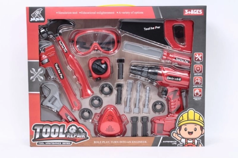 Set di attrezzi per bambini con trapano a batterie
