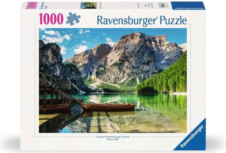 Puzzle Ravensburger Lago di Braies, Italia 1000 pezzi