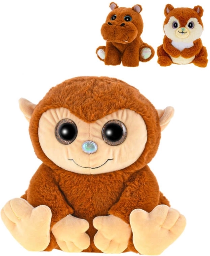 Peluche profumata animale safari seduto 18–19 cm caramello - 1 pezzo