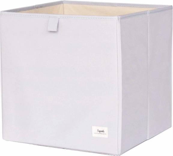 3 Sprouts box portaoggetti recycled solid grigio chiaro