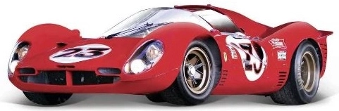 Modello di auto da corsa Ferrari 330 P4 Daytona in scala 1:24