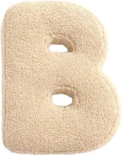 Mealini lettera di peluche b color crema - 1 pezzo
