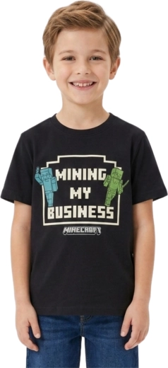 Maglietta per bambini Minecraft Creeper verde
