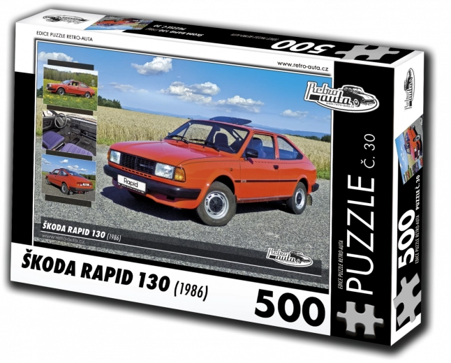 Puzzle RETRO-AUTO Škoda Rapid 130 (1986) – 500 pezzi