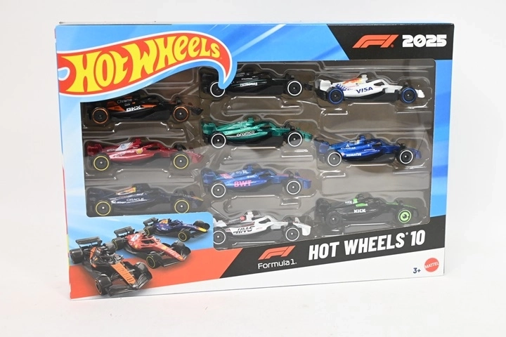 Hot Wheels set di auto Formula 1 Race Team 10 pz