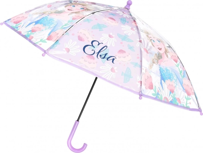 Ombrello trasparente per bambini Frozen - 1 pezzo