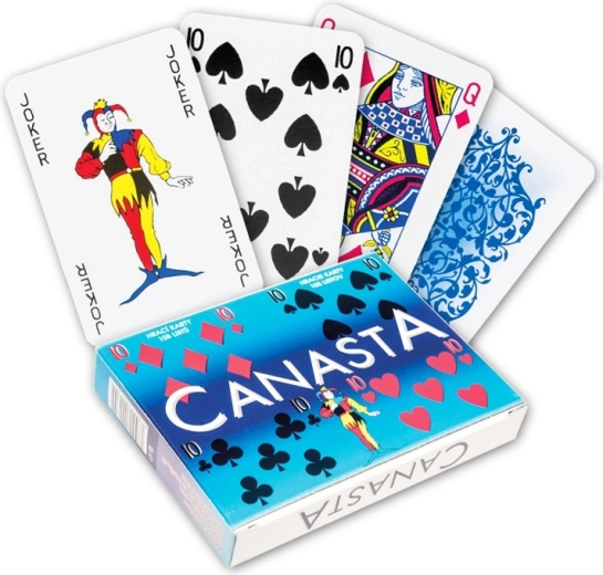 Carte da gioco Canasta con jolly in scatola di carta