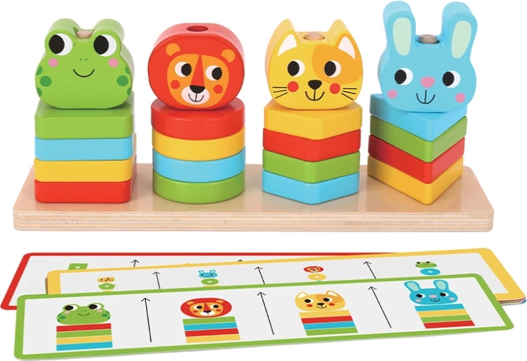 Babu gioco educativo in legno animali