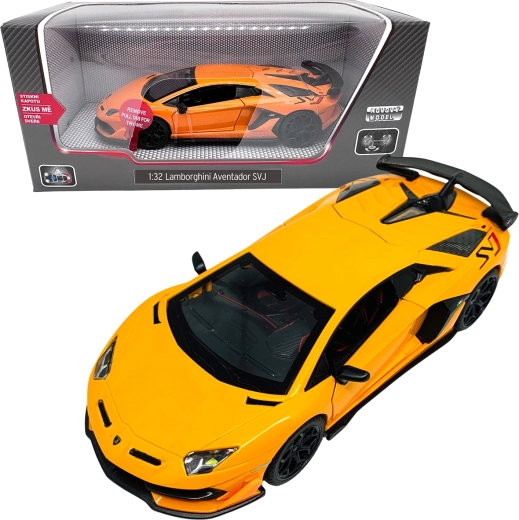 Modello in metallo 1:32 Lamborghini Aventador SVJ – arancione