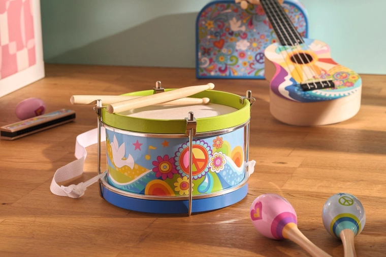 Tamburo per bambini Flower meadow Goki - 1 pezzo