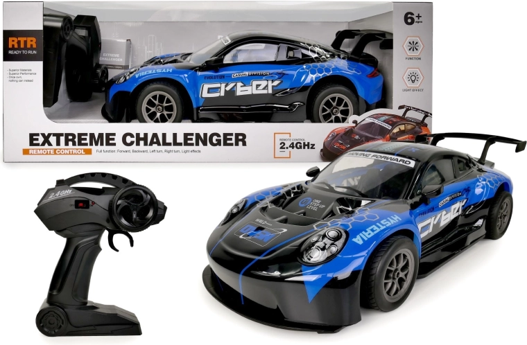Auto RC blu telecomandata 48 cm 1:8 - 1 pezzo