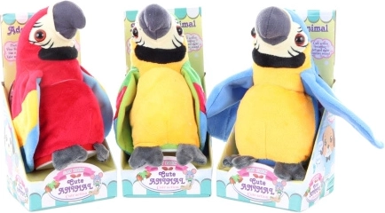 Pappagallo di peluche parlante a batterie