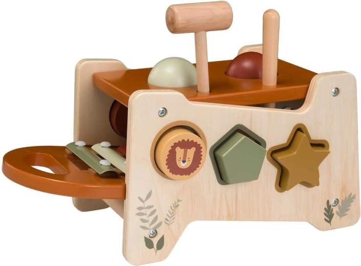 Banco da lavoro in legno con xilofono Baby Mix