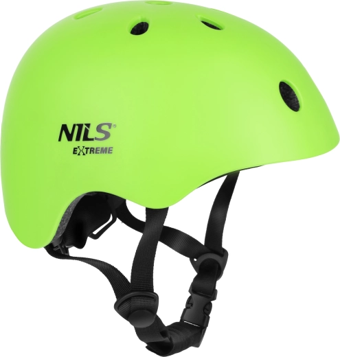 Casco per bici e pattinaggio in linea Nils Extreme MT301 verde – XS (48-52 cm)