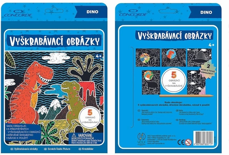 Immagini da grattare CONCORDE dinosauri