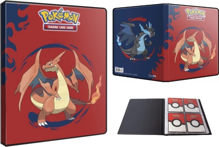 Portfolio Ultra-Pro Pokémon per carte Mega Charizard X/Y 4-pocket - 1 pezzo