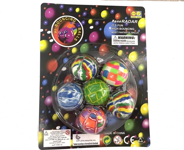 Set di palline rimbalzanti 3,5 cm – 6 pezzi
