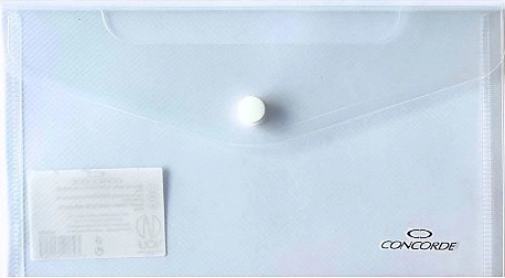 Cartelline con bottone DL trasparenti CONCORDE