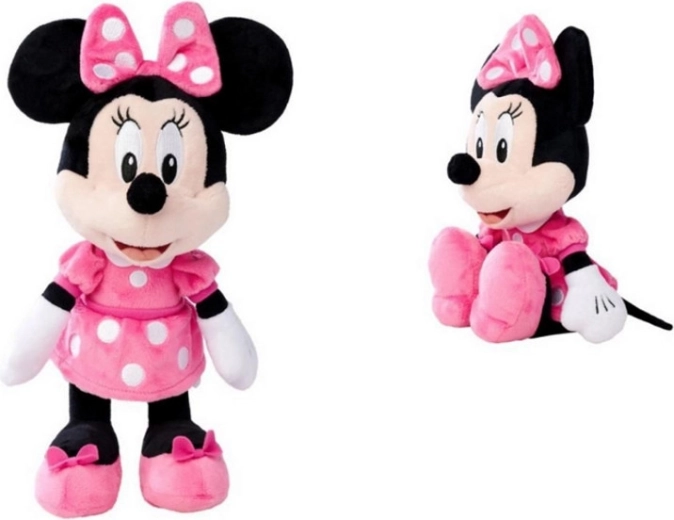 Minnie Disney di peluche con vestito rosa, 45 cm