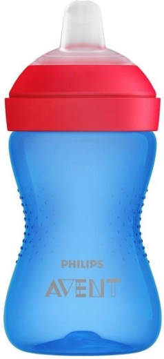 Tazza Philips Avent Grippy con beccuccio morbido 300 ml blu