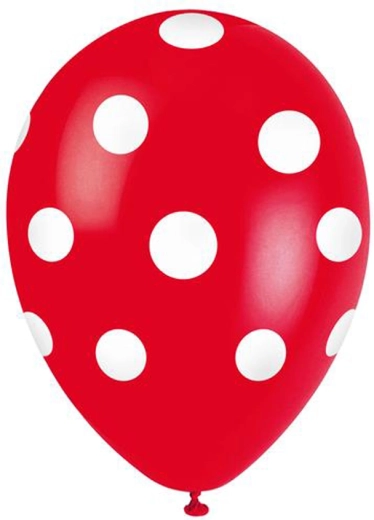 Palloncini TORO a pois 30 cm, 5 pz