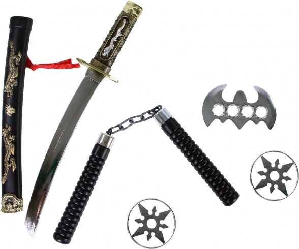 Set di giocattoli Ninja con katana