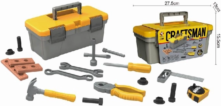 Set di attrezzi per bambini in valigetta Majsterkowicz