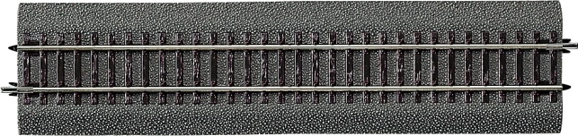 ROCO LINE binario dritto G1 con massicciata H0
