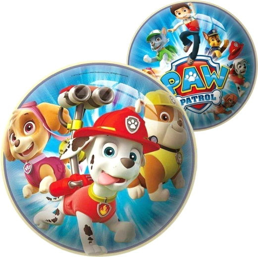 Palla in gomma Paw Patrol con pompetta
