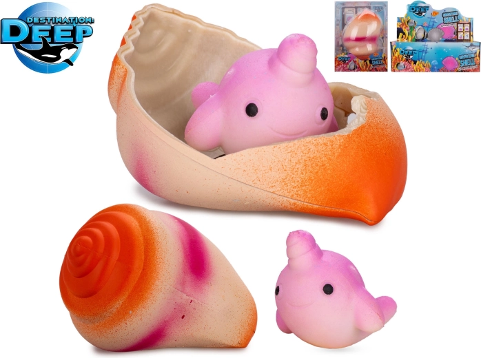 Destination Deep animaletto marino che si schiude in conchiglia