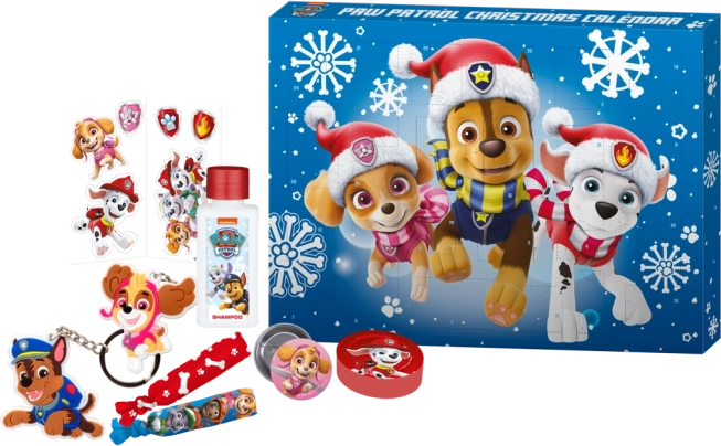 Calendario cosmetico dell'avvento per bambini Paw Patrol