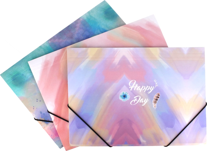 Cartellina con elastico 31,5 × 23,5 cm – colorata