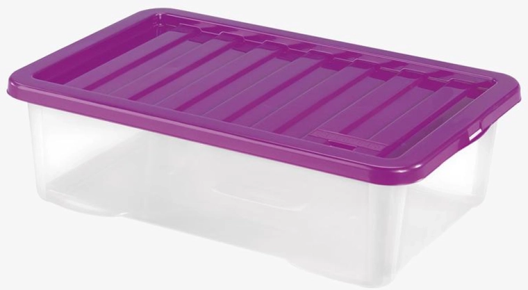 Box contenitore in plastica con coperchio HEIDRUN Quasar 30 l