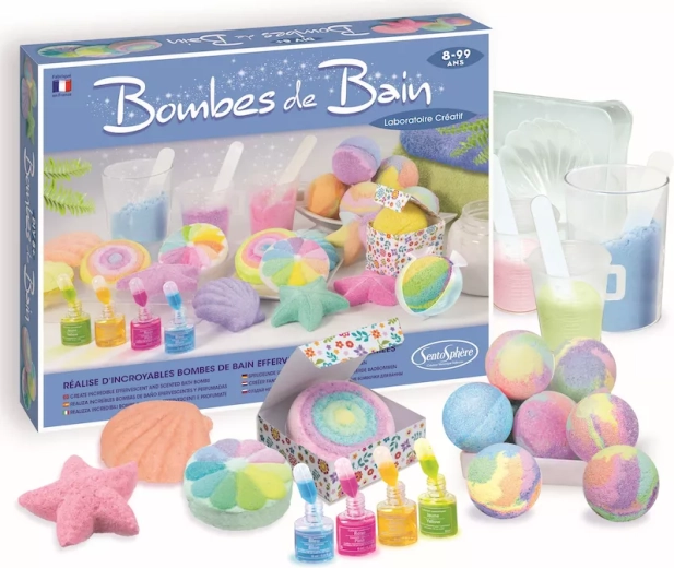SentoSphere set creativo per realizzare bombe da bagno