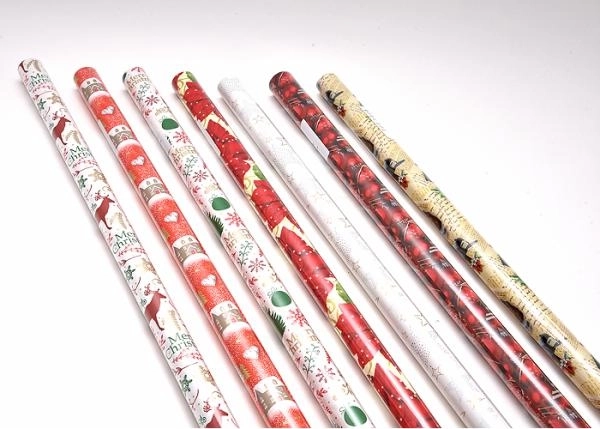 Carta da regalo natalizia 2 m x 70 cm - 1 pezzo