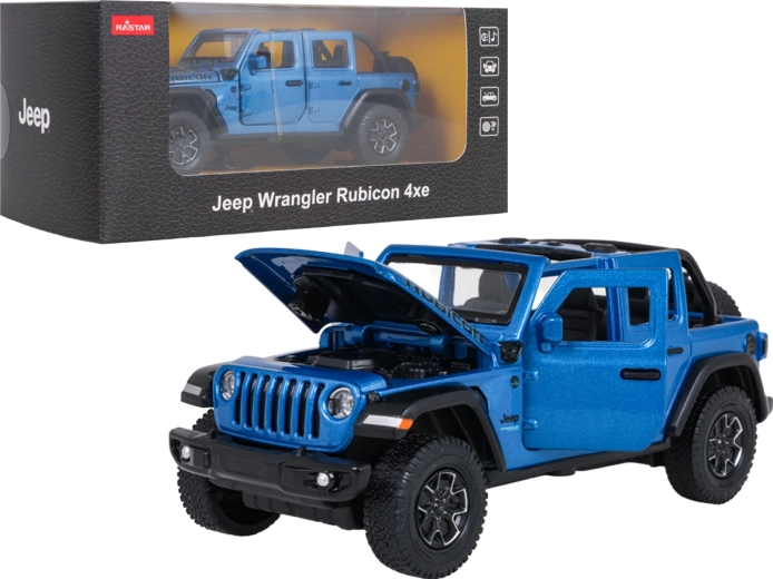 Modello metallico Jeep Wrangler Rubicon RASTAR 1:32 – Blu