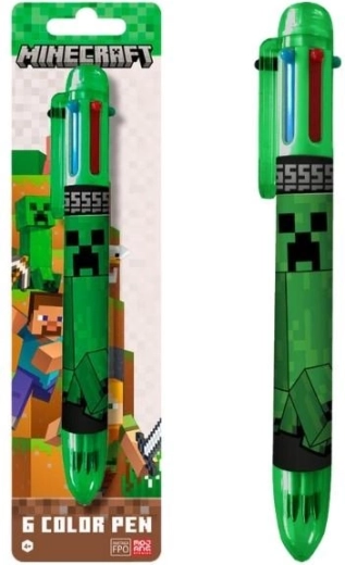 Penna a sfera Minecraft a sei colori