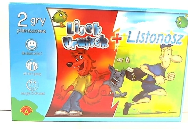 Lisek urwisek e il Postino – set di 2 giochi da tavolo di corsa