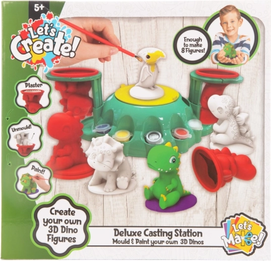 Set per la creazione di statuette in gesso Dino DeLuxe