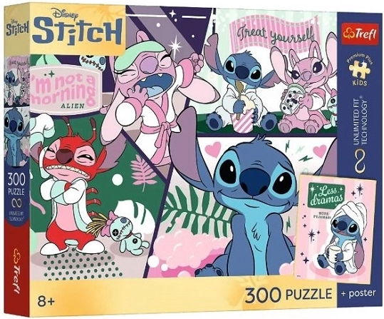 Puzzle per bambini PremPlus Kids Stitch Duetto cosmico 300 pezzi