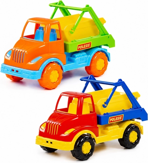 Camion comunale per bambini Polesie Leon con container - 1 pezzo