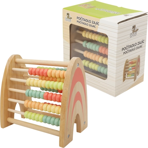 Babu abaco educativo in legno