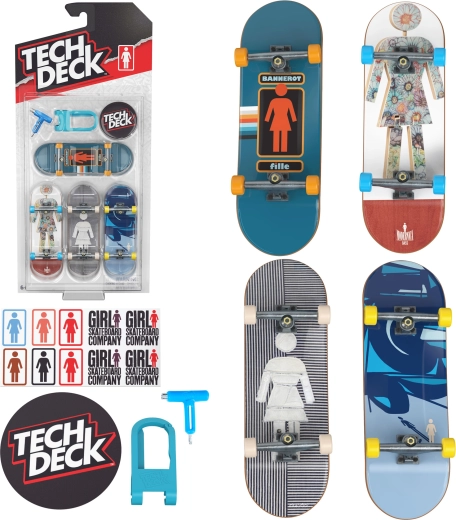 Fingerboard Tech Deck Girl Skate - 4 pezzi
