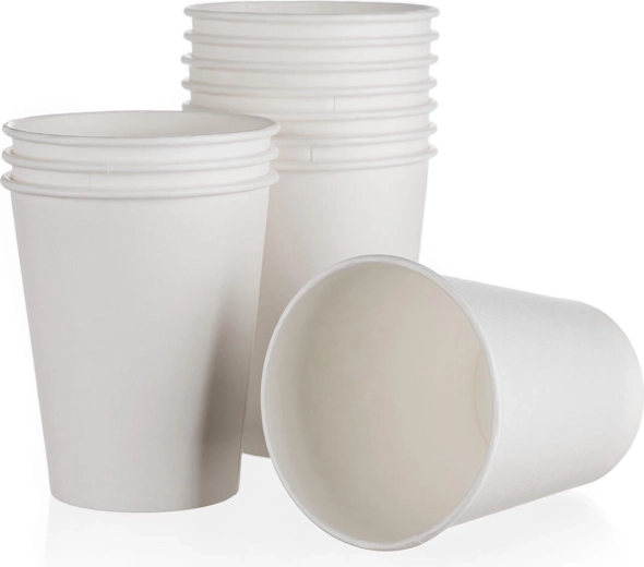 Bicchieri di carta 200 ml bianchi 12 pz